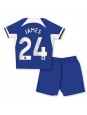 Chelsea Reece James #24 Domácí dres pro děti 2023-24 Krátký Rukáv (+ trenýrky)